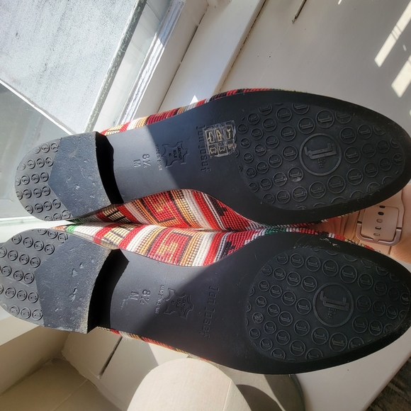 Jon Josef, Multi Geometric Pattern Flats with Rounded Toe, Size 8 1/2 - Picture 2 of 3